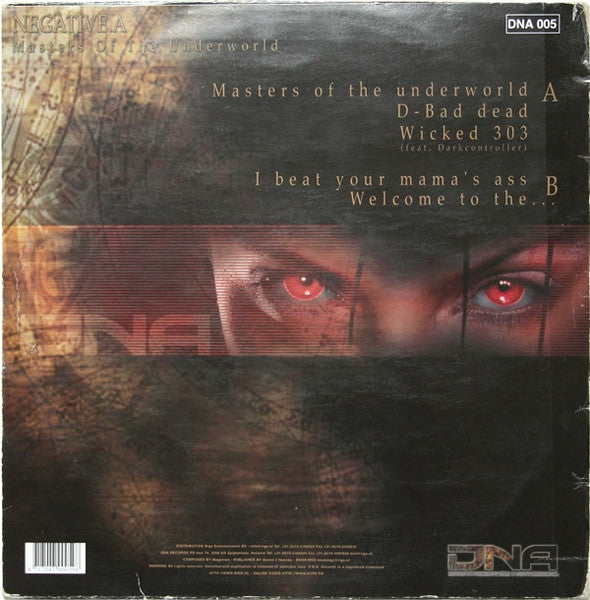 Negative A : Masters Of The Underworld (12")