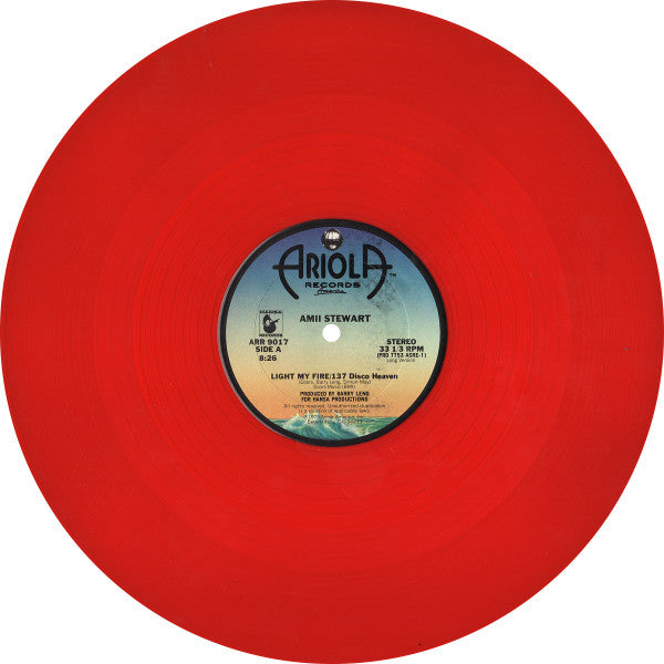 Amii Stewart : Light My Fire / 137 Disco Heaven   (12", Single, Red)