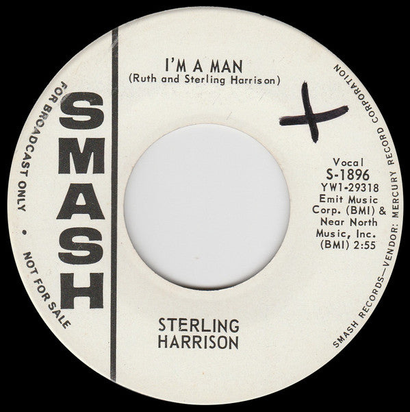 Sterling Harrison : Funny Life / I'm A Man (7", Single, Promo)
