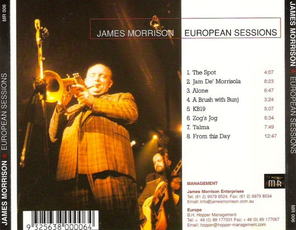 James Morrison : European Sessions (CD)