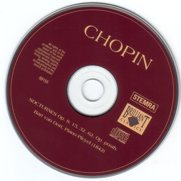Frédéric Chopin, Bart Van Oort : Chopin: Nocturnes Op. 9, 15, 32, 62, Op. Posth. (CD)
