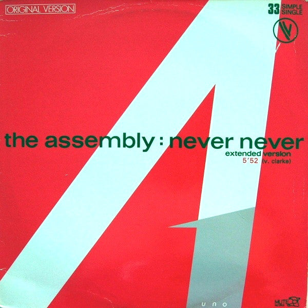 The Assembly : Never Never (Extended Version) (12", Single)