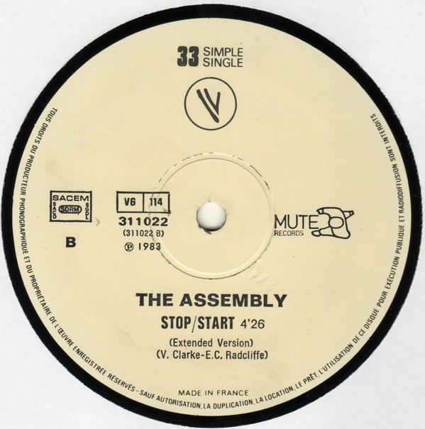 The Assembly : Never Never (Extended Version) (12", Single)