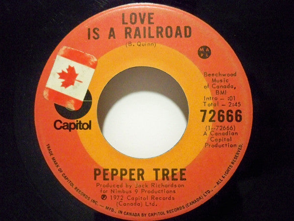 Pepper Tree : Love Is A Railroad (7", Single)