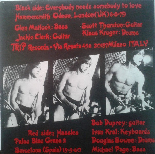 Iggy Pop : Everybody Needs Somebody To Love / Hassles (7", Unofficial)