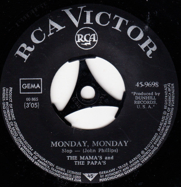 The Mama's And The Papa's* : Monday Monday (7", Single)
