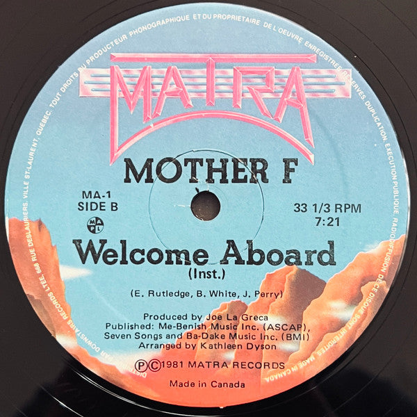 Mother F* : Welcome Aboard (12")