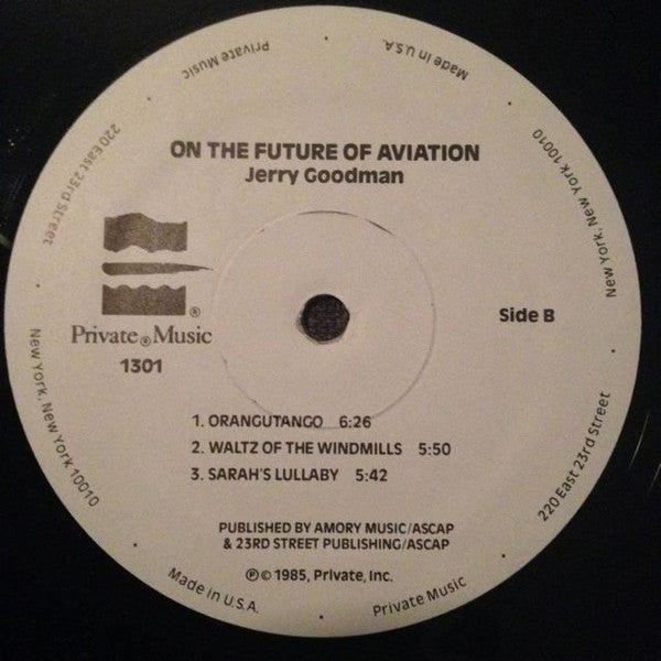 Jerry Goodman : On The Future Of Aviation (LP, Album)