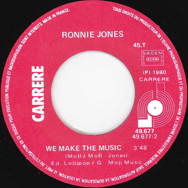Ronnie Jones : Video Games (7", Single)