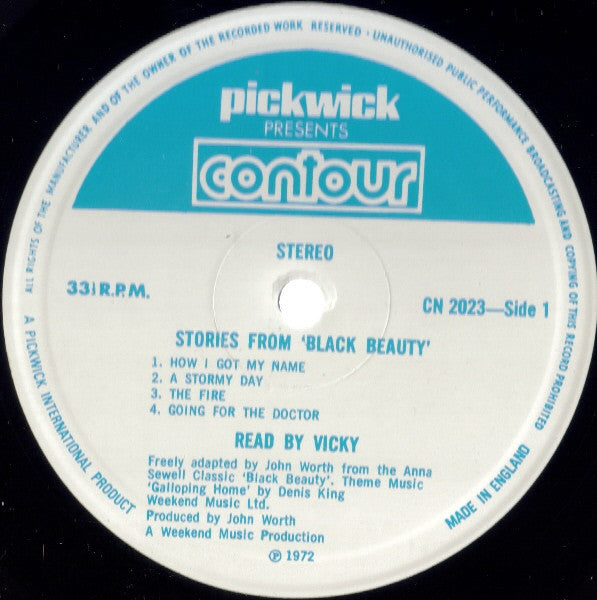 Anna Sewell : Stories From Black Beauty (LP, Album, RE)