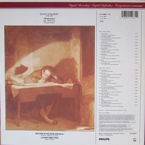 Franz Schubert, Dietrich Fischer-Dieskau, Alfred Brendel : Winterreise (LP, Album)