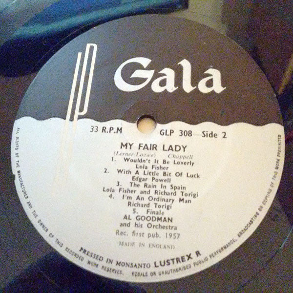 Al Goodman And His Orchestra : Lerner & Loewe : Lerner And Loewe's My Fair Lady (LP, Album)