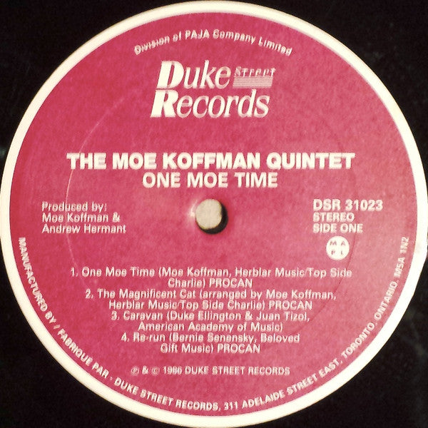 Moe Koffman Quintet : One Moe Time (LP, Album,  )