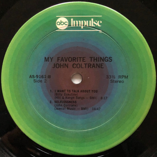 John Coltrane : Selflessness Featuring My Favorite Things (LP, RE, Gat)