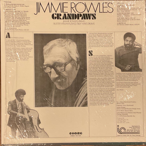 Jimmie Rowles* : Grandpaws (LP, Album)