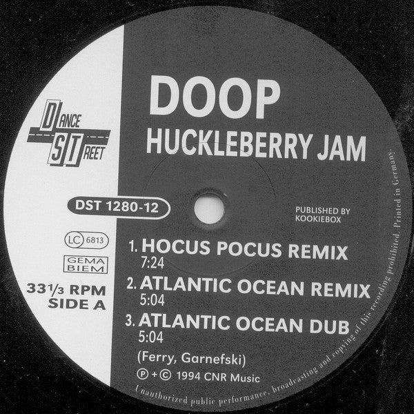 Doop : Huckleberry Jam (12")