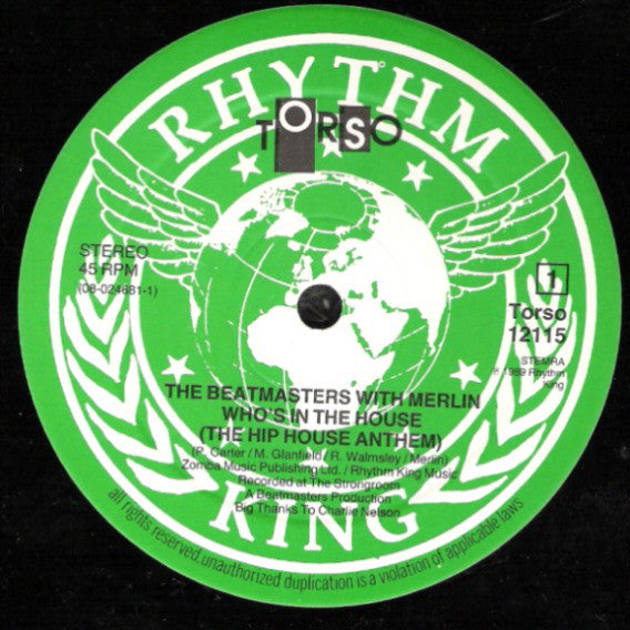 The Beatmasters With Merlin : Who's In The House (12")