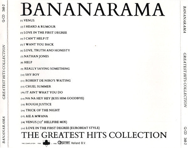 Bananarama : The Greatest Hits Collection (CD, Comp, RE)