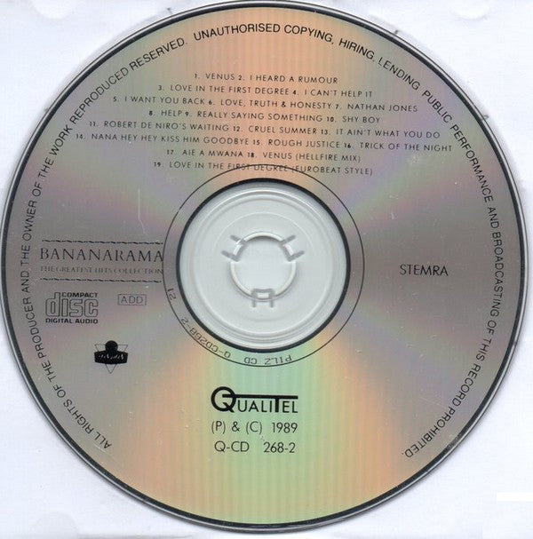 Bananarama : The Greatest Hits Collection (CD, Comp, RE)