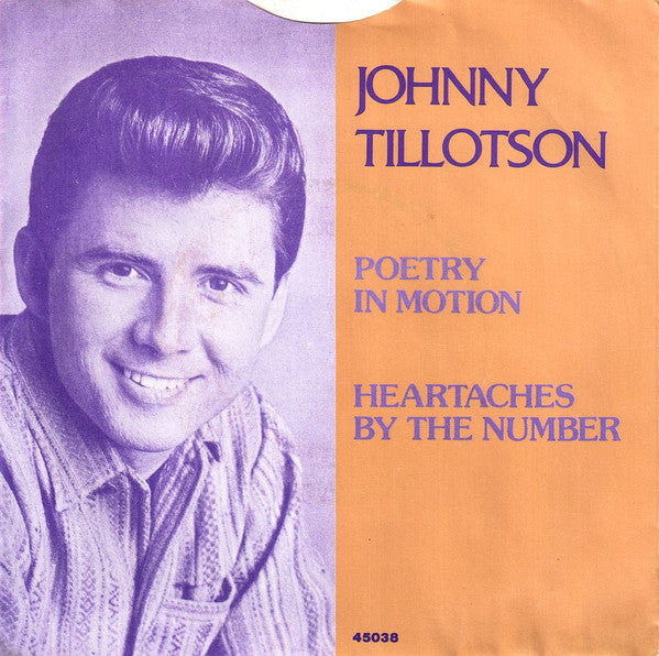 Johnny Tillotson : Poetry In Motion / Heartaches By The Number (7", Single)