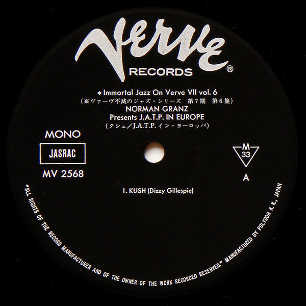 Various : Norman Granz Presents Jazz At The Philharmonic In  Europe (LP, Album, Mono, RE)