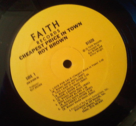 Roy Brown : Cheapest Price In Town (LP, Album)