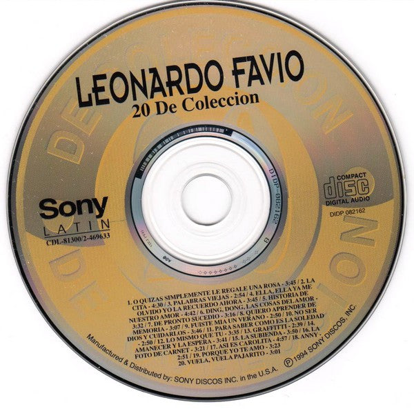 Leonardo Favio : 20 De Coleccion (CD, Comp)