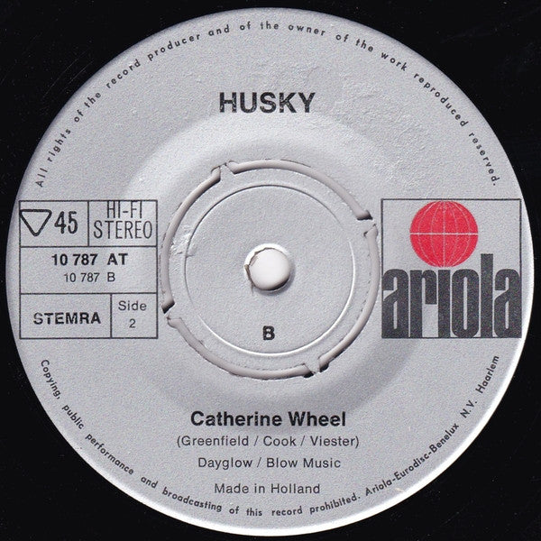 Husky (2) : She Takes My Hand (7", Single)