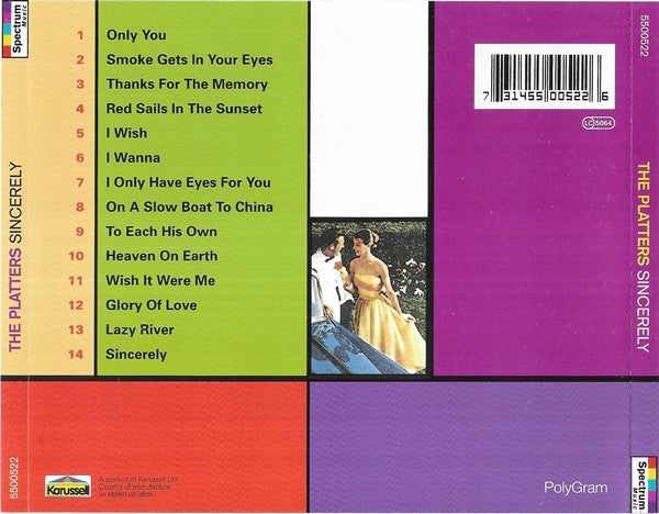The Platters : Sincerely (CD, Comp)