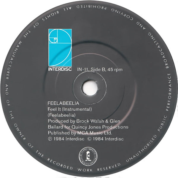 Feelabeelia : Feel It (7", Single)