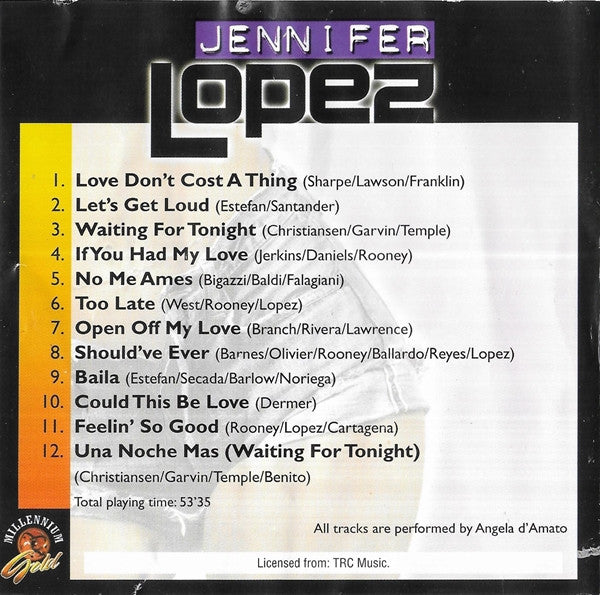Angela D'Amato : Jennifer Lopez - Let's Get Loud (CD, Album)