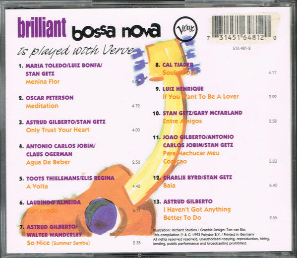 Various : Brilliant Bossa Nova Is Played With Verve (CD, Comp, S/Edition, Bij)