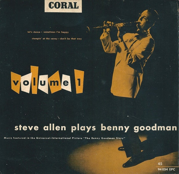 Steve Allen (3) : Steve Allen Plays Benny Goodman Vol. 1 (7", EP)