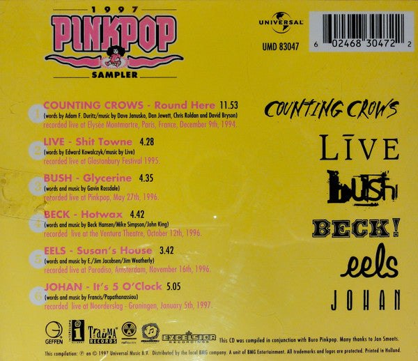 Various : 1997 Pinkpop Sampler (CD, Comp, Smplr)