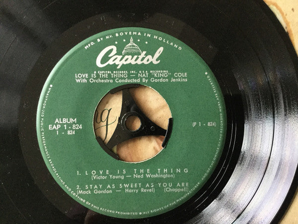 Nat King Cole : Love Is The Thing (7", EP)