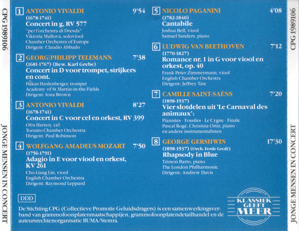 Various : Jonge Mensen In Concert (CD, Comp)