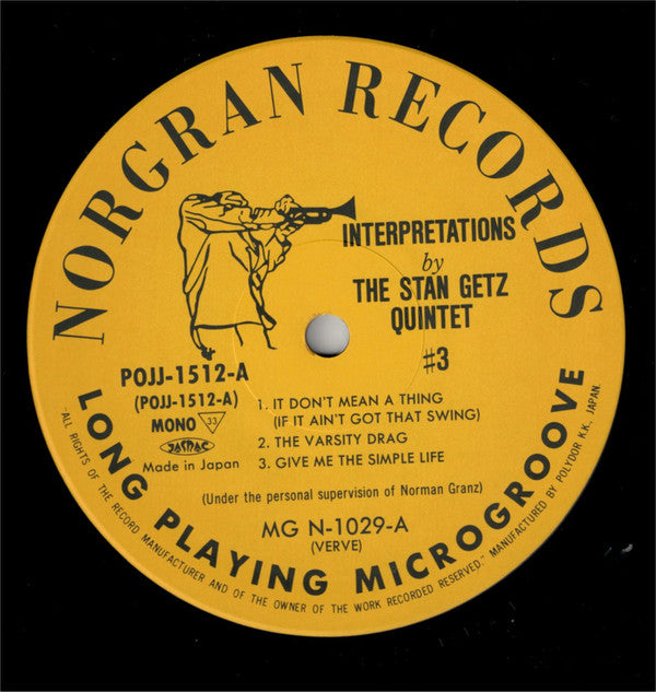 Stan Getz Quintet : Interpretations By The Stan Getz Quintet, # 3 (LP, RE)
