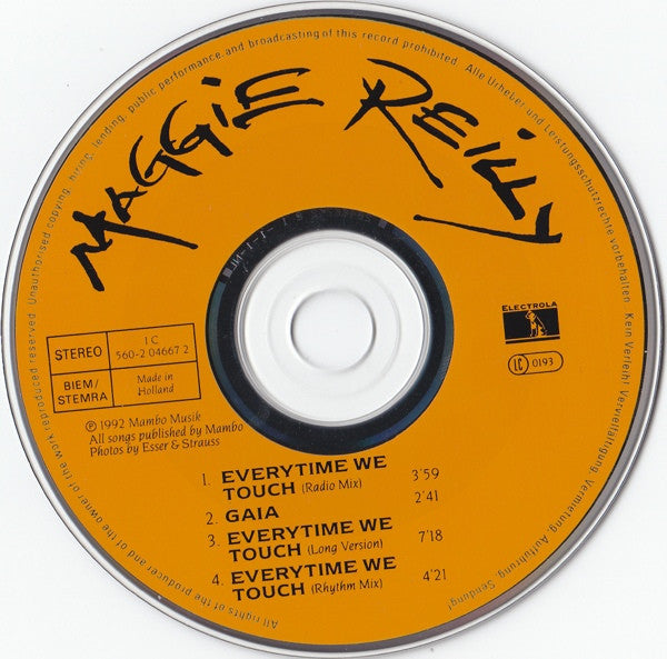 Maggie Reilly : Everytime We Touch (CD, Single)