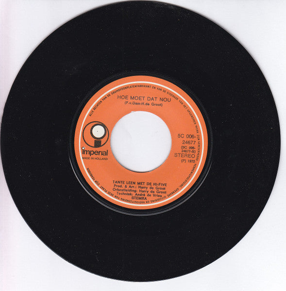 Johnny Jordaan / Tante Leen : Bedankt Lieve Mensen / Hoe Moet Dat Nou (7", Single, Spl)