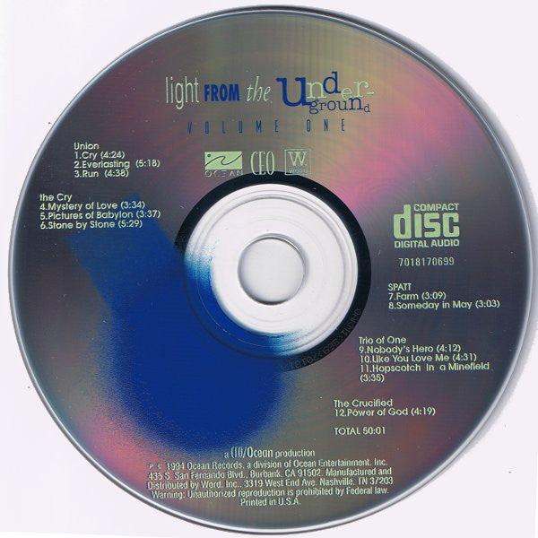 Various : Light From The Underground Volume 1 (CD, Comp)