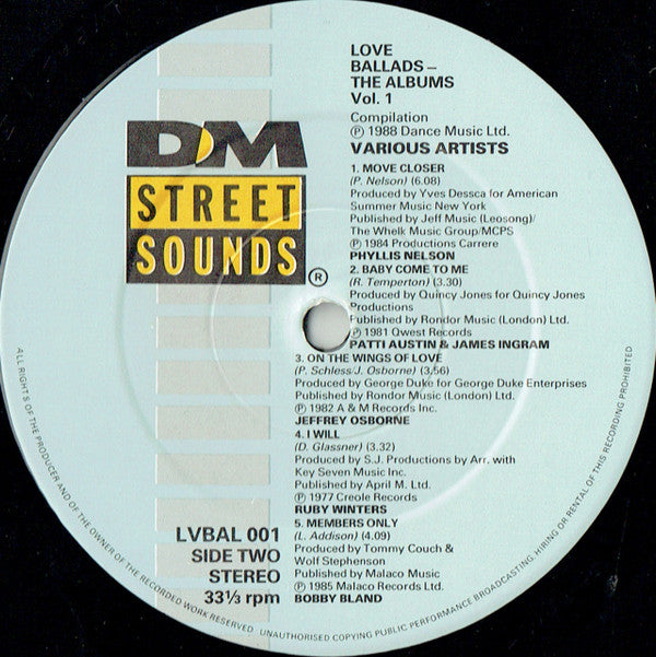 Various : Love Ballads 1 (LP, Comp)
