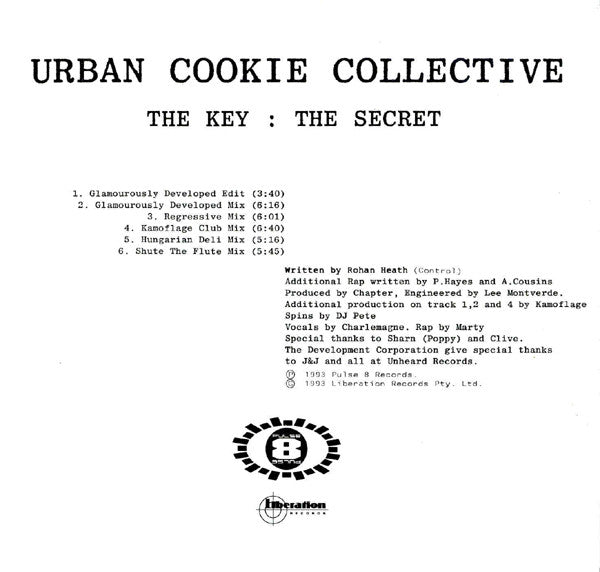 Urban Cookie Collective : The Key : The Secret (CD, Single)