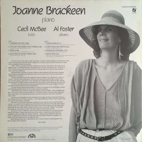 The Joanne Brackeen Trio : Havin' Fun (LP, Album, Dig)