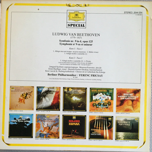 Ludwig van Beethoven / Berliner Philharmoniker, Ferenc Fricsay : Symphonie Nr.9 (LP, RE)