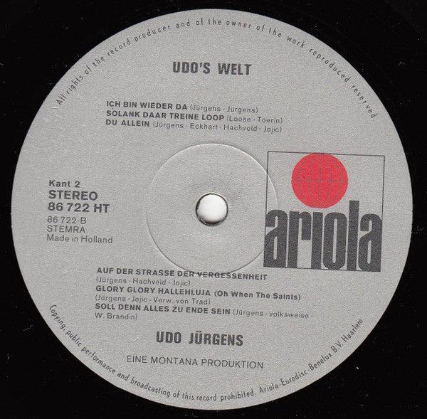 Udo Jürgens : Udo's Welt (LP, Comp)