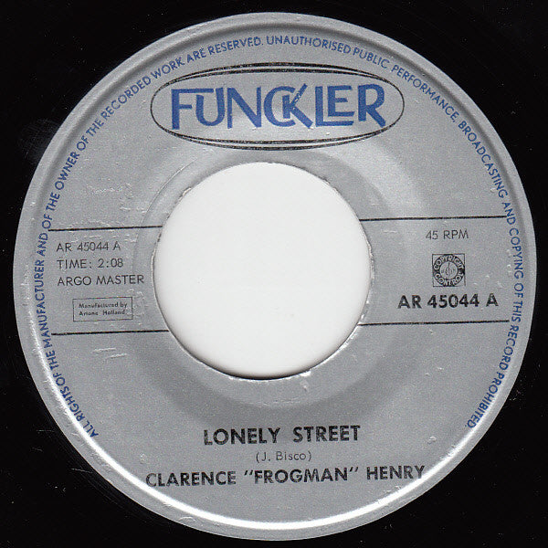 Clarence "Frogman" Henry : Lonely Street (7", Single)