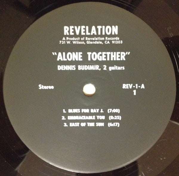 Dennis Budimir : Alone Together (LP, Album)