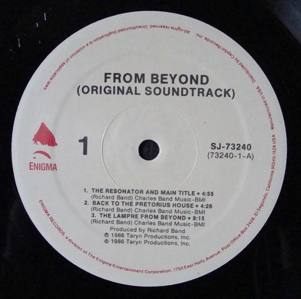 Richard Band : H.P. Lovecraft's From Beyond (Original Motion Picture Soundtrack) (LP, Album)