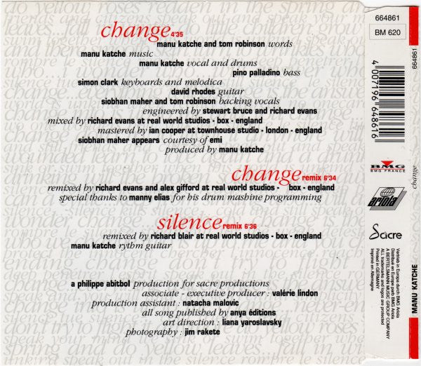 Manu Katché : Change (CD, Single)