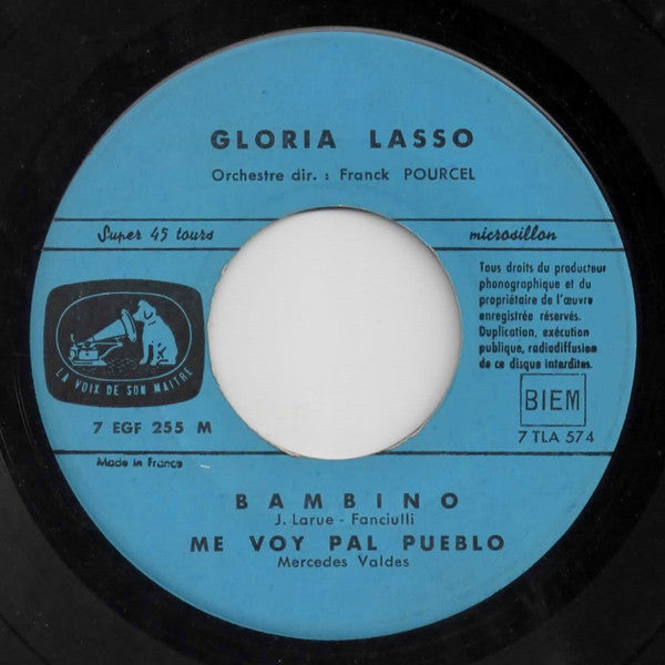 Gloria Lasso Orchestre Direction : Franck Pourcel : 8 - Bambino (7", EP)